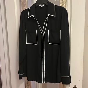 Express Portofino Long Sleeve Blouse - Size XL